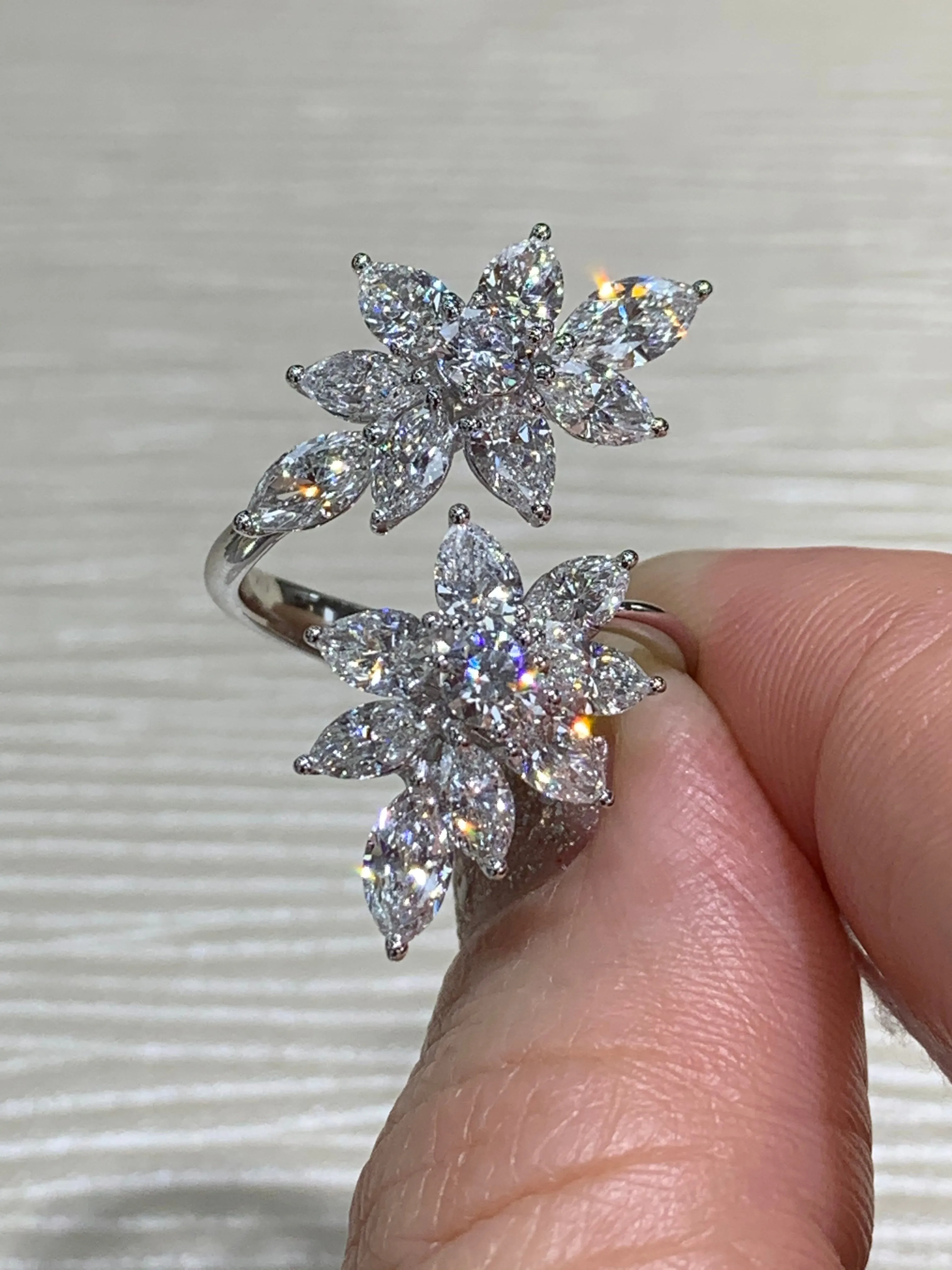 3.33ct t.w. Marquise Diamond Ring Cocktail Ring
