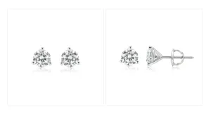 3.5ct Total Weight Lab Diamond Stud earrings