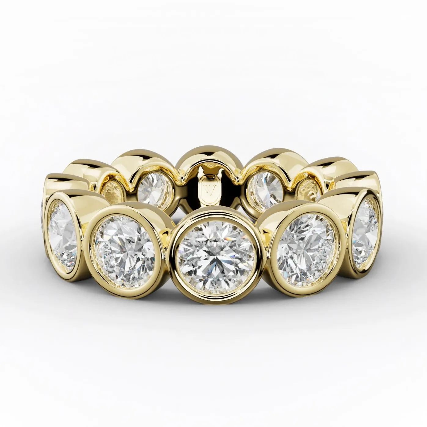 4.0 Carat Bezel Set Round Diamond Eternity Band