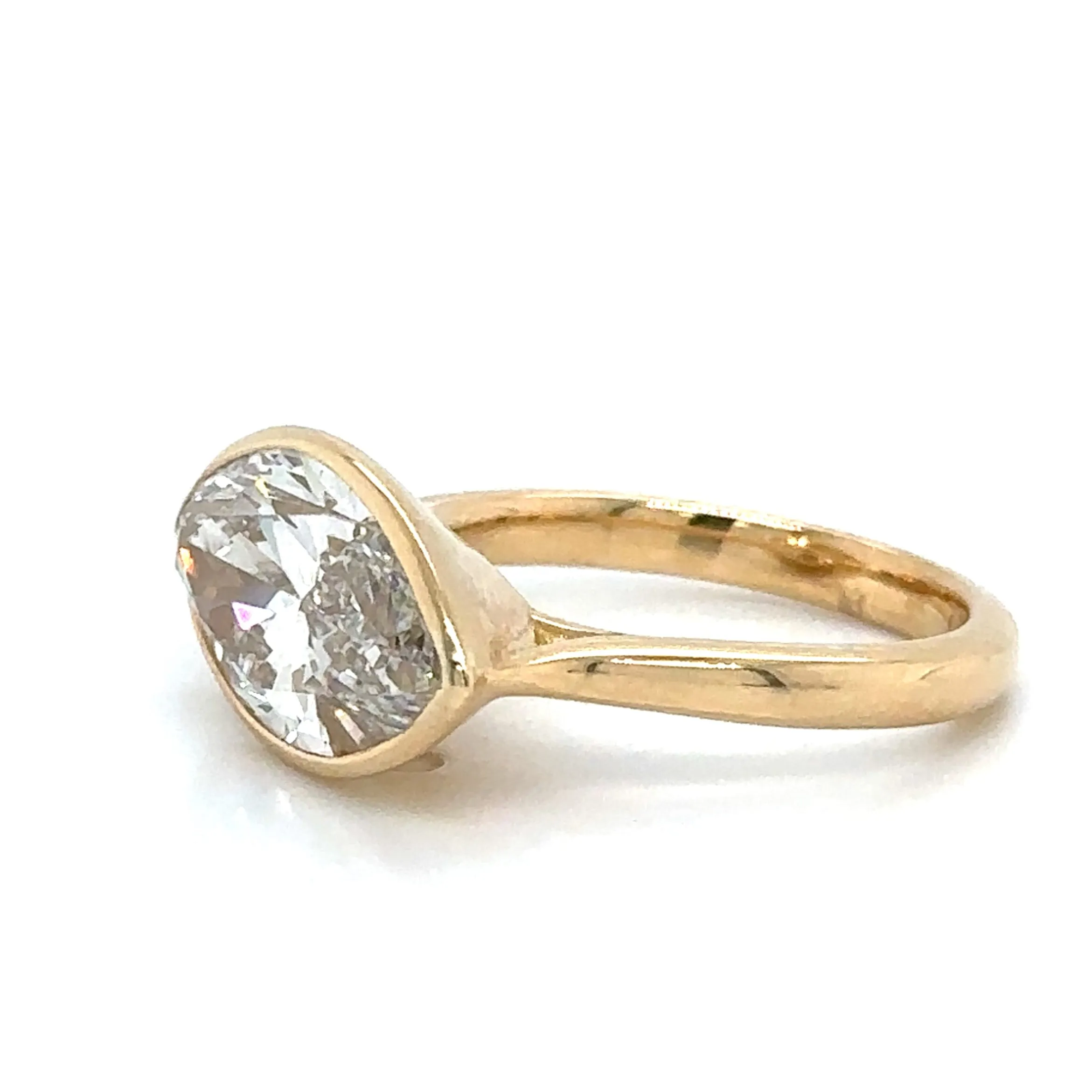 4.09carat IGI Certified Marquise-cut Lab Diamond Ring