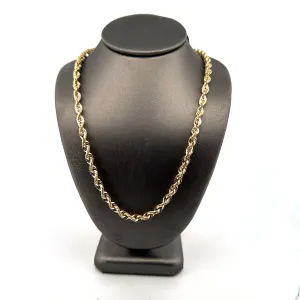 4MM 10K Gold Rope Chain 20inch