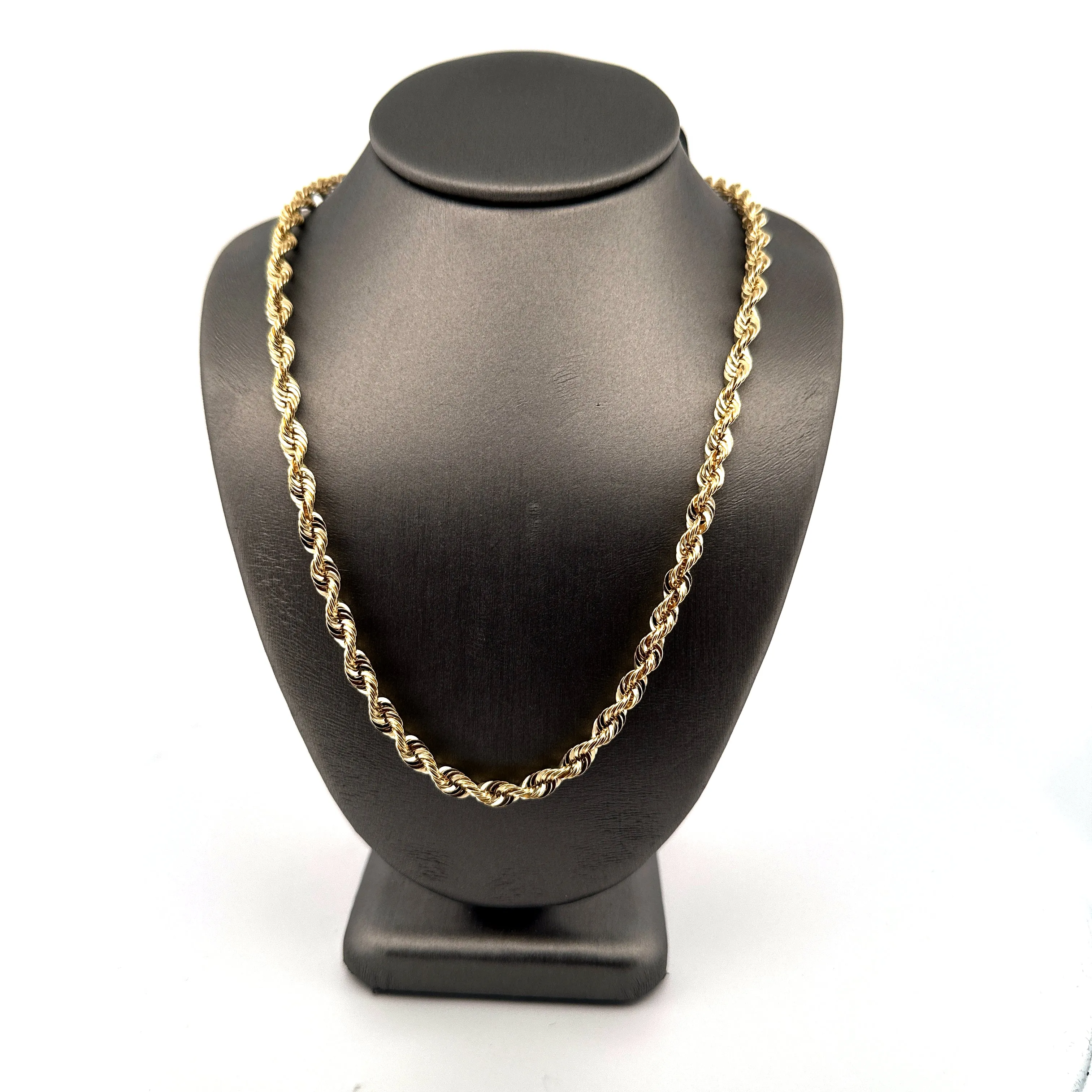 4MM 10K Gold Rope Chain 20inch