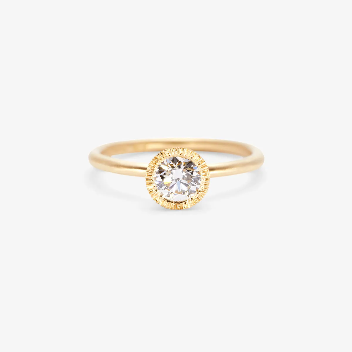 5mm White Diamond Round Brilliant Solitaire Ring | R11306W