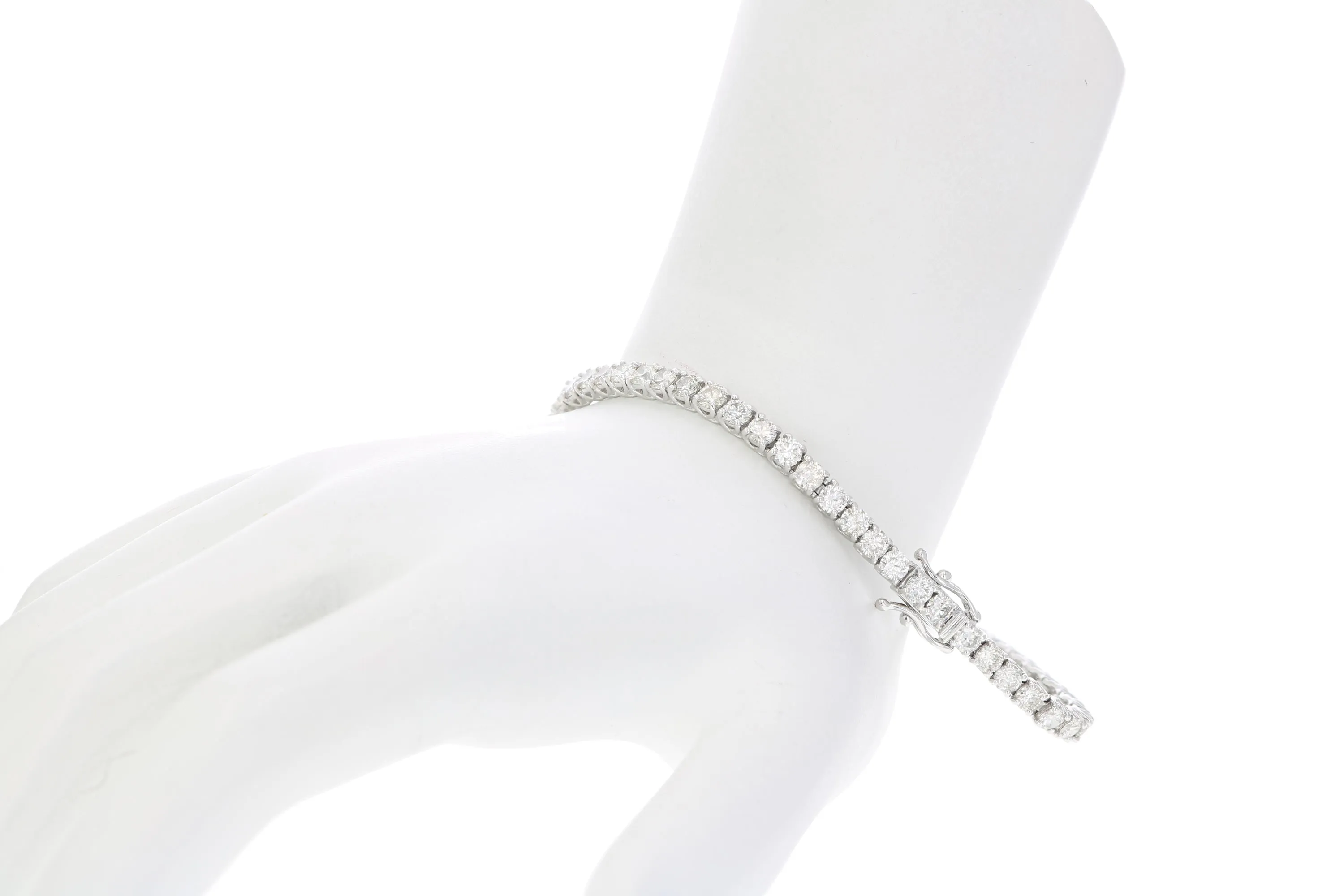 6 cttw Diamond Classic Tennis Bracelets in 14K White Gold
