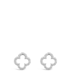 Absolute Sterling Silver Clover Earrings