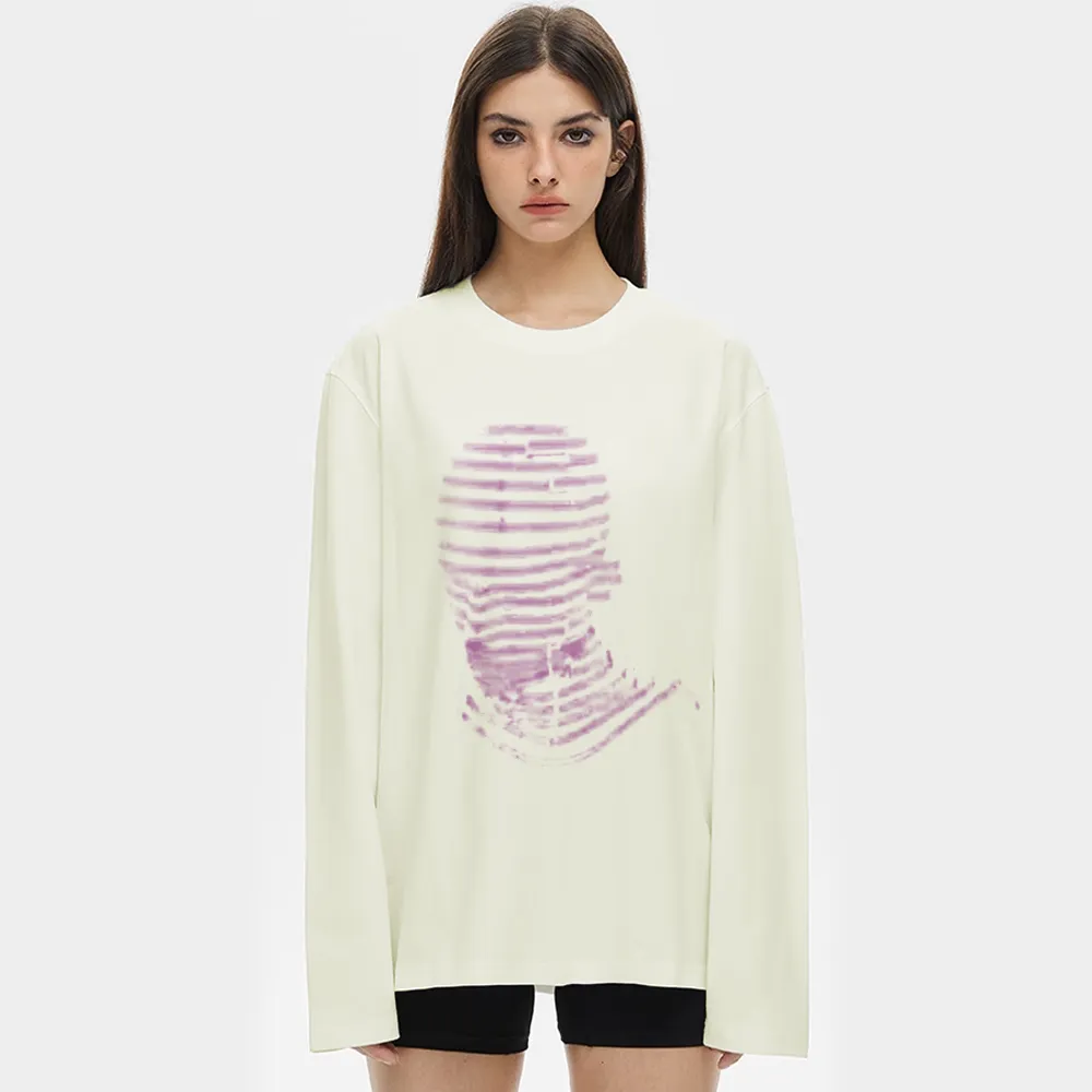 Abstract Masked Man Long Sleeve Shirt
