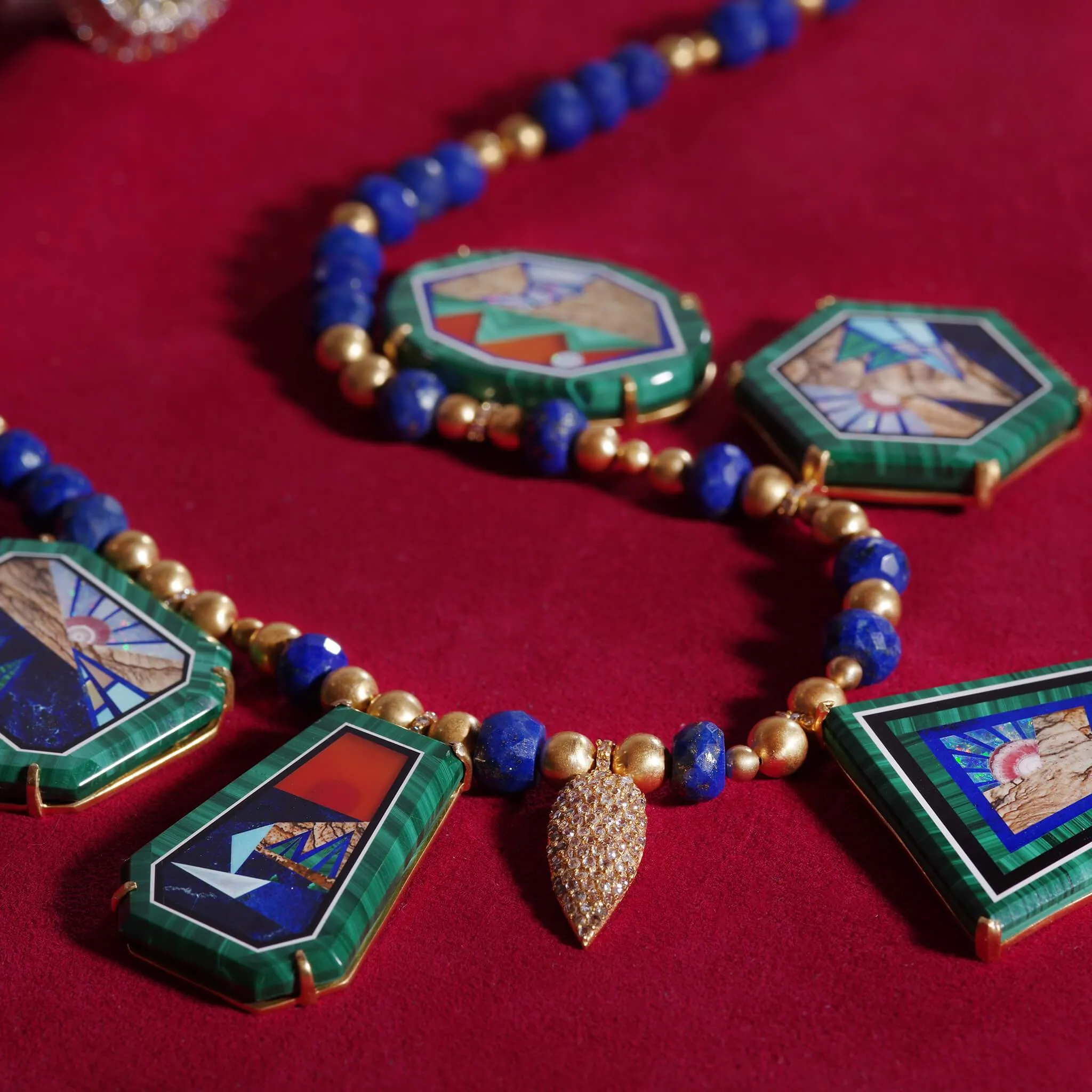Affinity 20K Five Sunsets Necklace