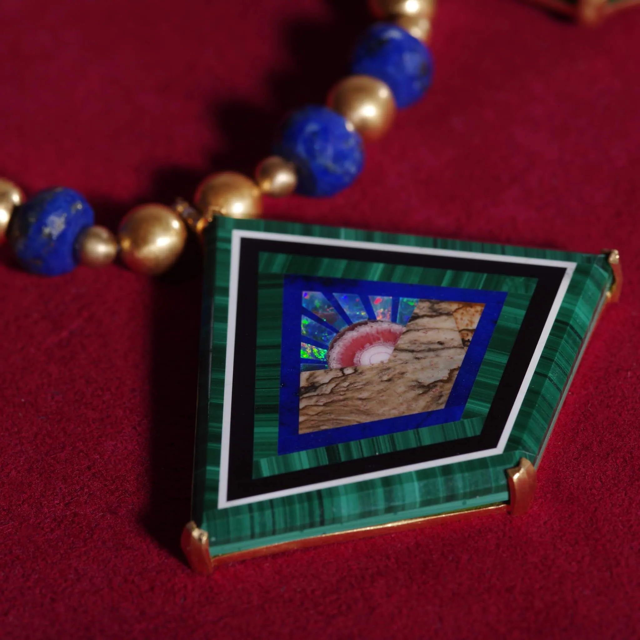 Affinity 20K Five Sunsets Necklace