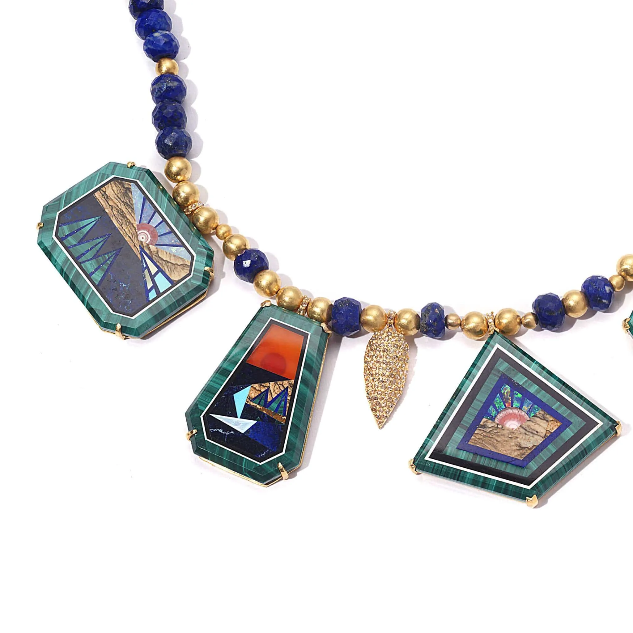 Affinity 20K Five Sunsets Necklace