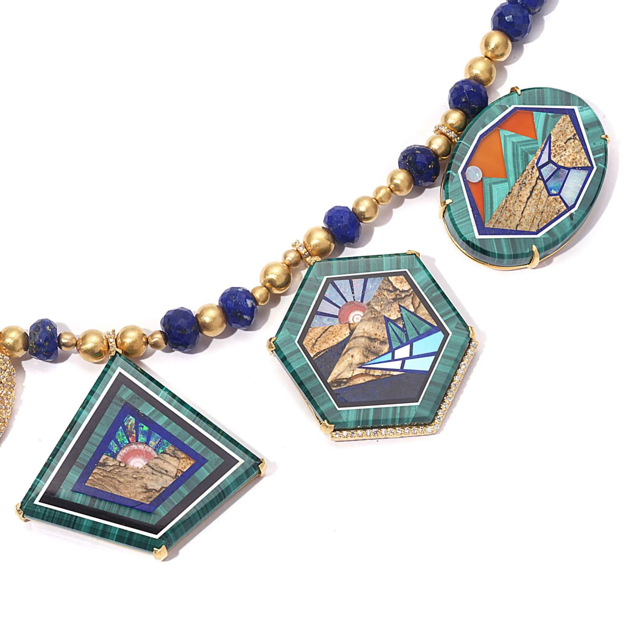 Affinity 20K Five Sunsets Necklace