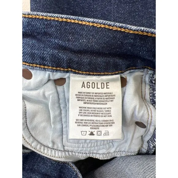 Agolde Denim Sophie Mid Rise Skinny Jean Cabana Blue Medium 28 6 Casual Staple