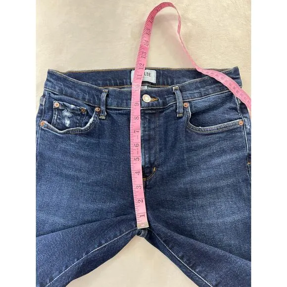 Agolde Denim Sophie Mid Rise Skinny Jean Cabana Blue Medium 28 6 Casual Staple