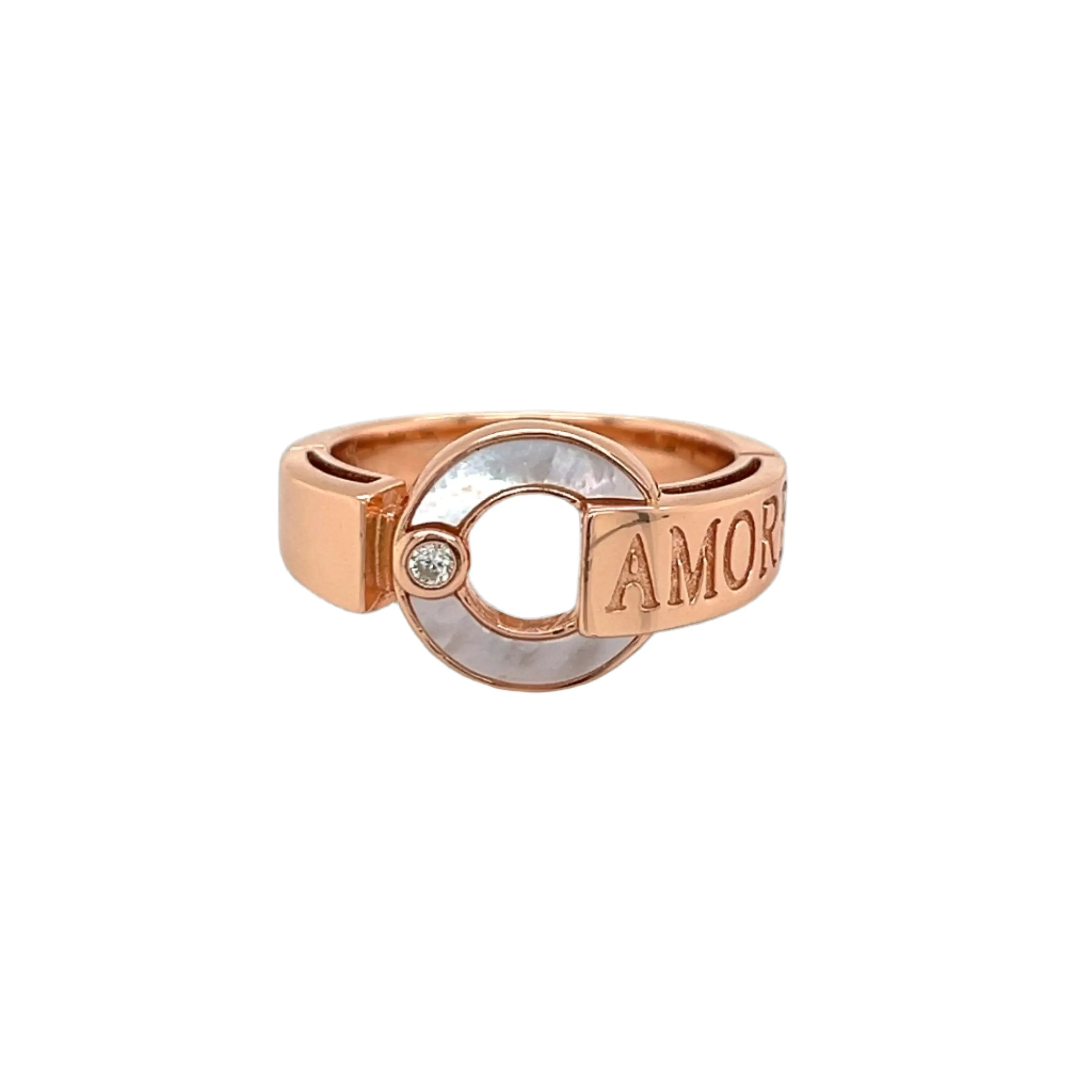 Amore Circle Pearl with elegant round Zirconia Ring - C102919