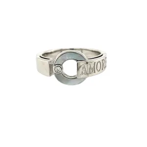 Amore Circle Pearl with elegant round Zirconia Ring - C102919