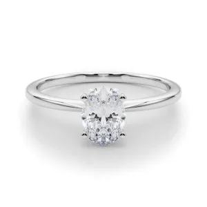 Angelica Oval Diamond Solitaire Engagement Ring