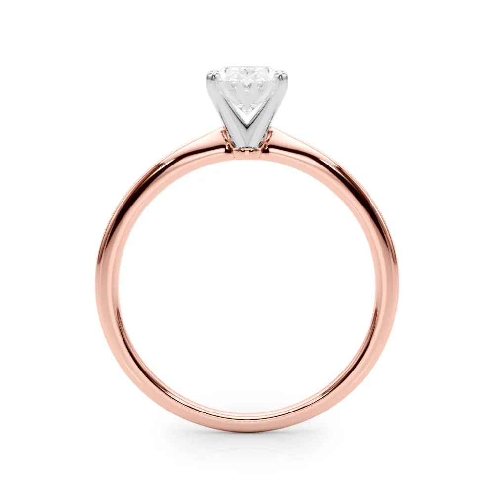 Angelica Oval Diamond Solitaire Engagement Ring