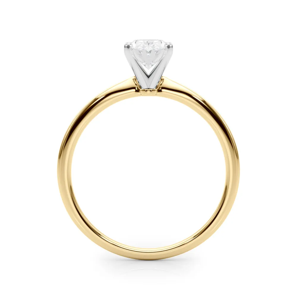 Angelica Oval Diamond Solitaire Engagement Ring