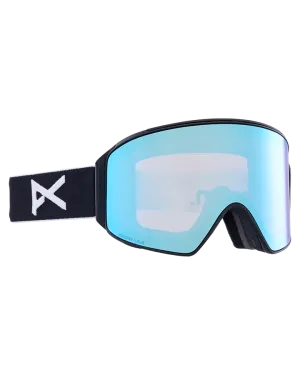 Anon M4 Cylindrical Snow Goggles   Bonus Lens   Mfi® Face Mask - Black/Perceive Variable Blue Lens