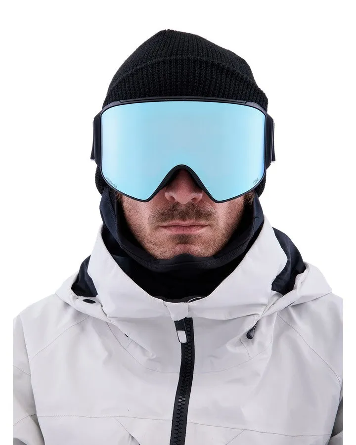 Anon M4 Cylindrical Snow Goggles   Bonus Lens   Mfi® Face Mask - Black/Perceive Variable Blue Lens