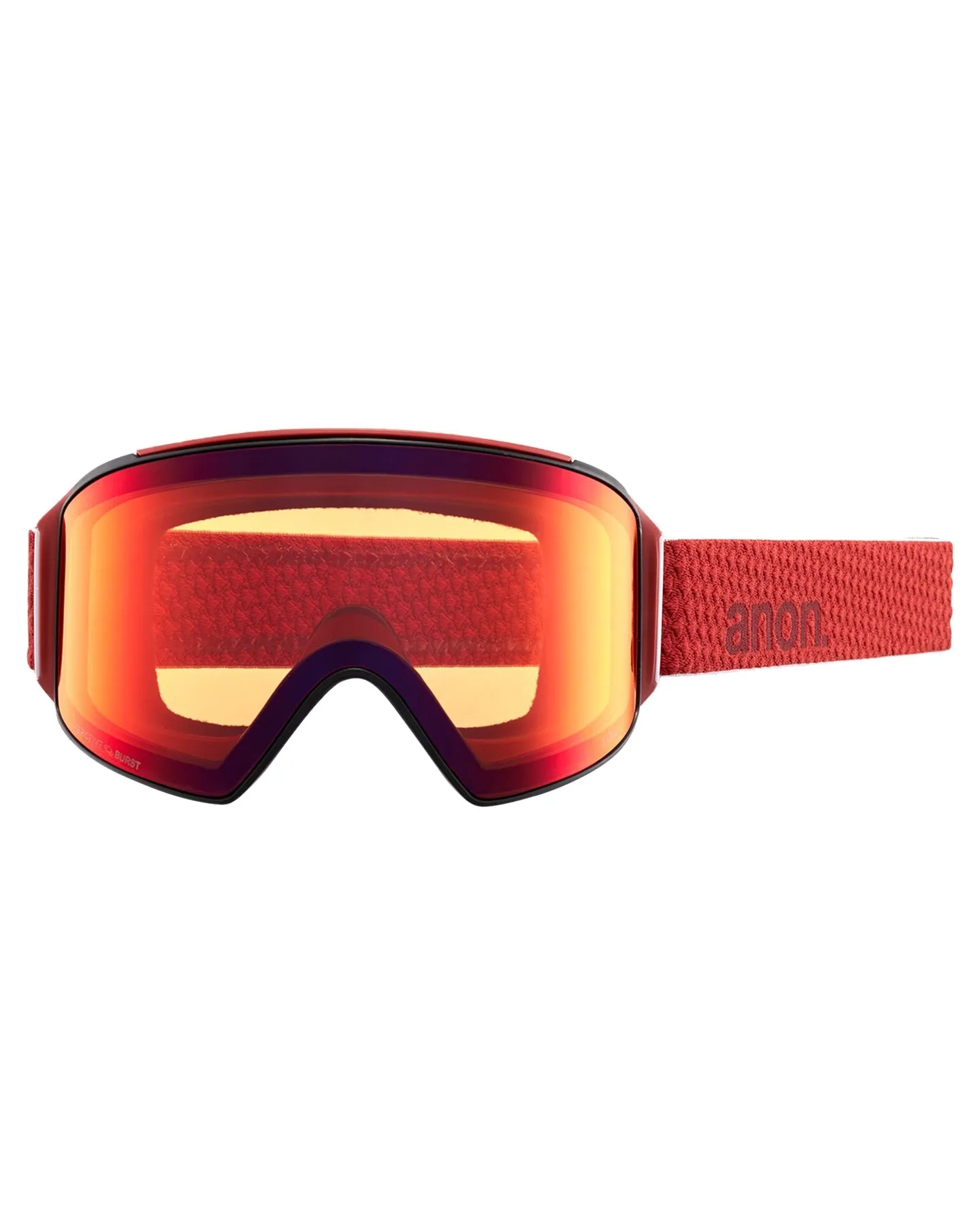 Anon M4 Cylindrical Snow Goggles   Bonus Lens   Mfi® Face Mask - Mars/Perceive Sunny Red Lens