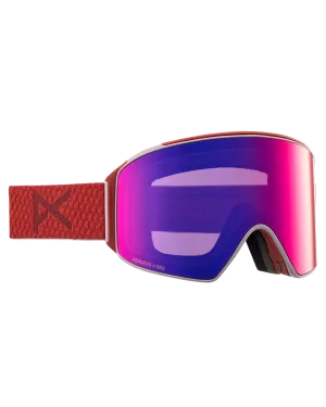 Anon M4 Cylindrical Snow Goggles   Bonus Lens   Mfi® Face Mask - Mars/Perceive Sunny Red Lens