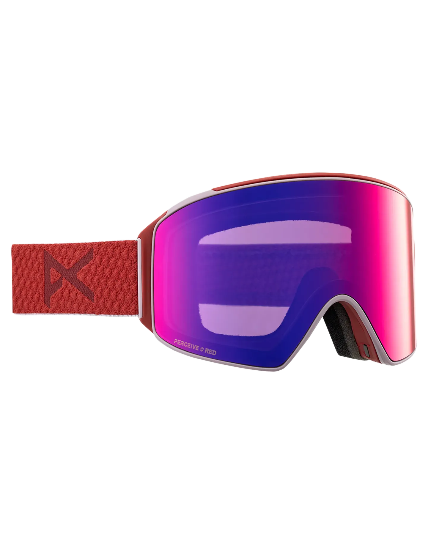 Anon M4 Cylindrical Snow Goggles   Bonus Lens   Mfi® Face Mask - Mars/Perceive Sunny Red Lens