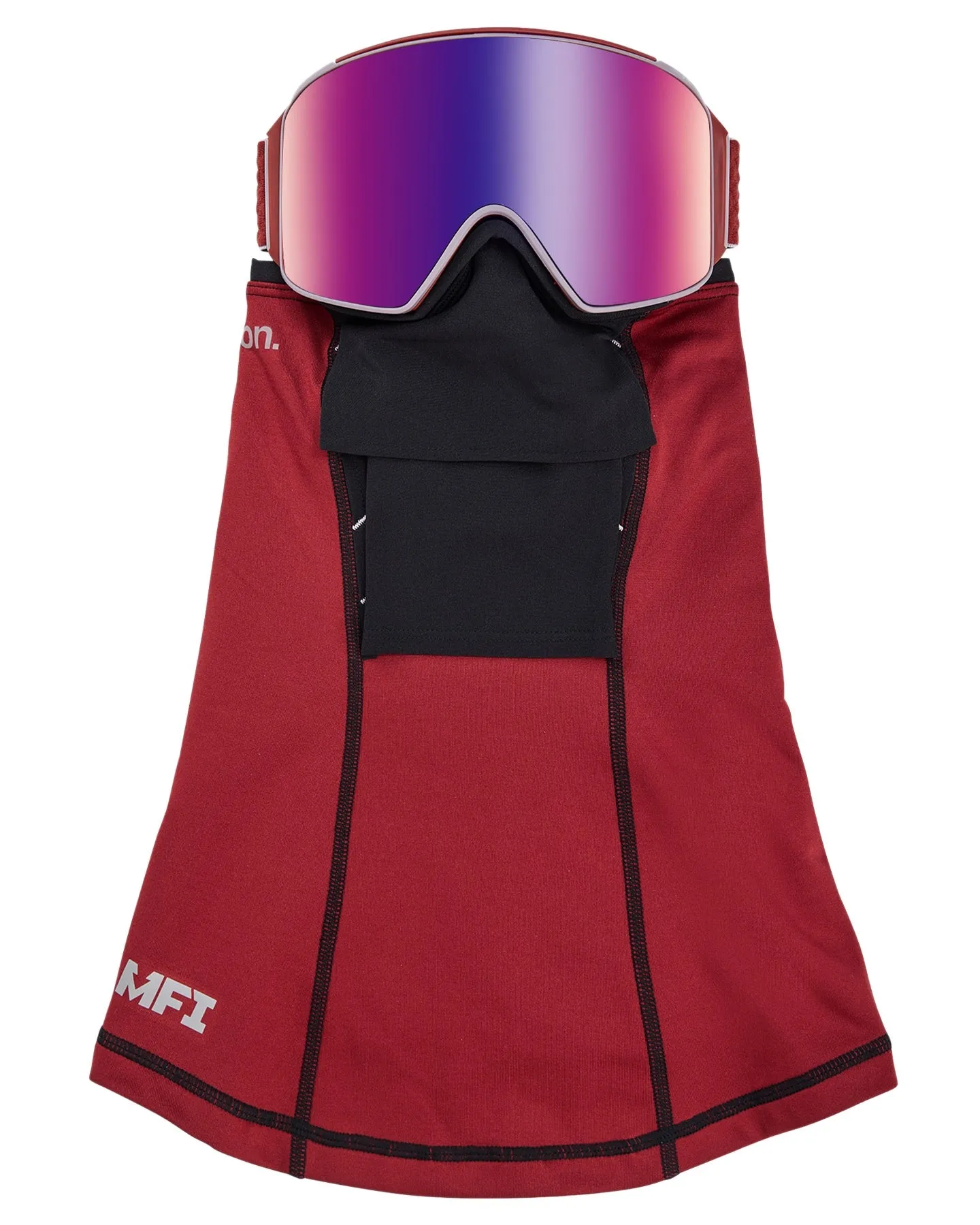 Anon M4 Cylindrical Snow Goggles   Bonus Lens   Mfi® Face Mask - Mars/Perceive Sunny Red Lens