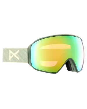 Anon M4 Toric Low Bridge Snow Goggles   Bonus Lens   Mfi® Face Mask - Hedge/Perceive Variable Green Lens