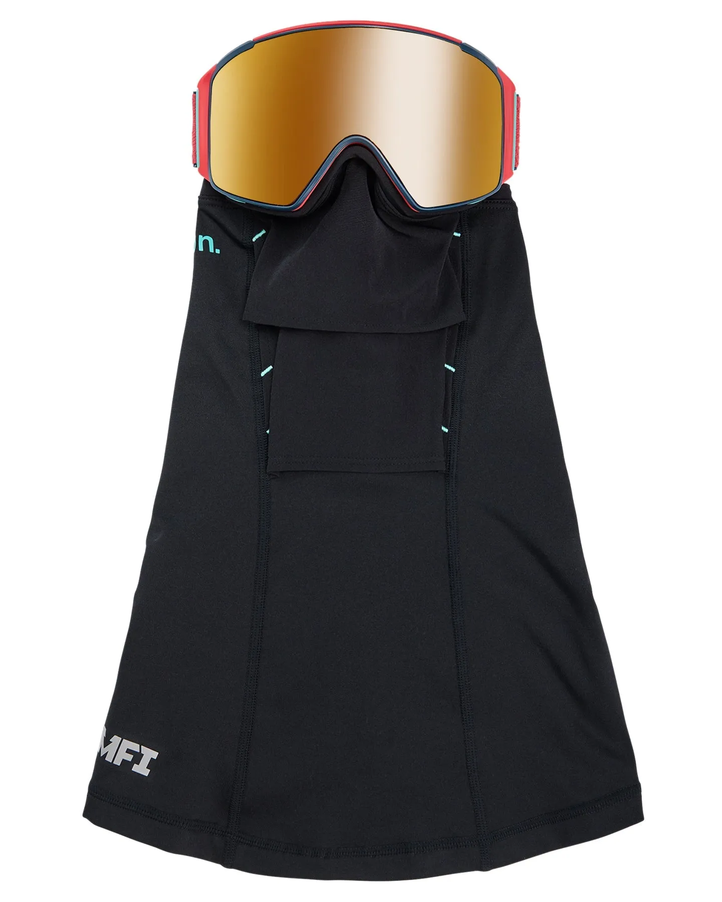 Anon M4S Cylindrical Snow Goggles   Bonus Lens   Mfi® Face Mask - Coral/Perceive Sunny Bronze Lens