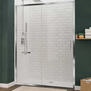 Anzzi Halberd 48 in. x 72 in. Framed Shower Door with TSUNAMI GUARD in Polished Chrome