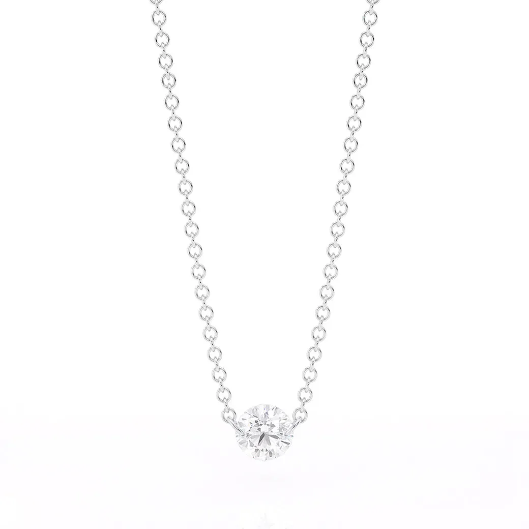 Aresa New York Hadid Solitaire Diamond Necklace