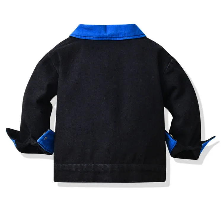 Basic Denim Jacket Coat Toddler Baby Ripped Kids Jeans Jacket