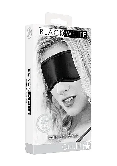 Black Satin Eye Mask