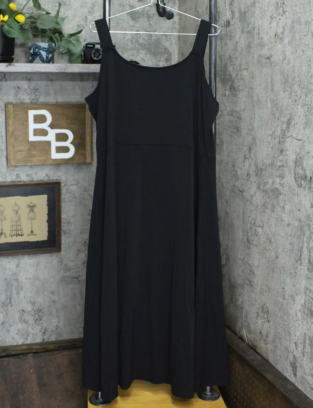 Brooke Shields Women's Timeless Sleeveless Maxi Dress Black PXL