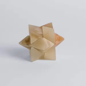 Burr Star Puzzle - Creamy Onyx