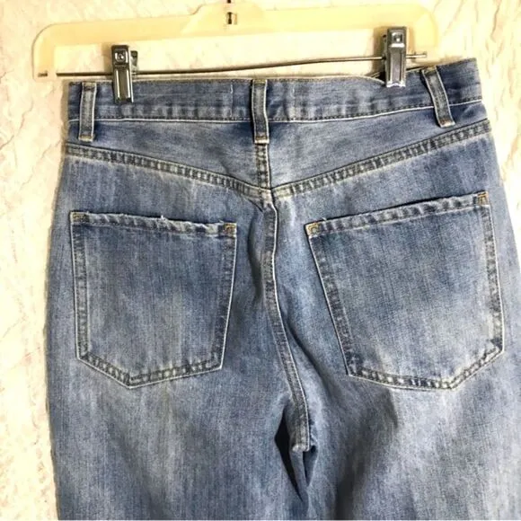 By Together NWT Light Blue Distressed Jeans Size Small