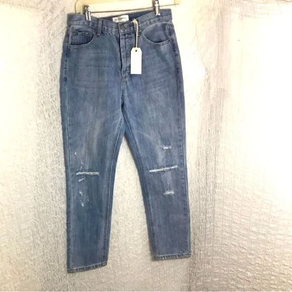 By Together NWT Light Blue Distressed Jeans Size Small