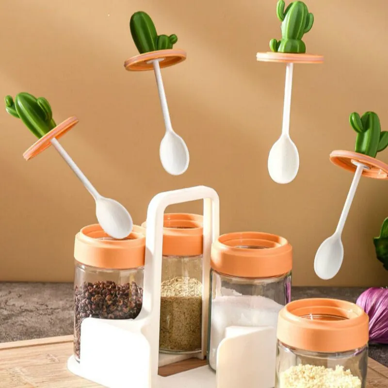 Cactus Shaped Kitchen Seasoning Shaker Bottle Jar