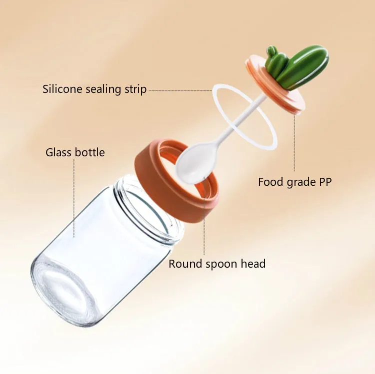 Cactus Shaped Kitchen Seasoning Shaker Bottle Jar