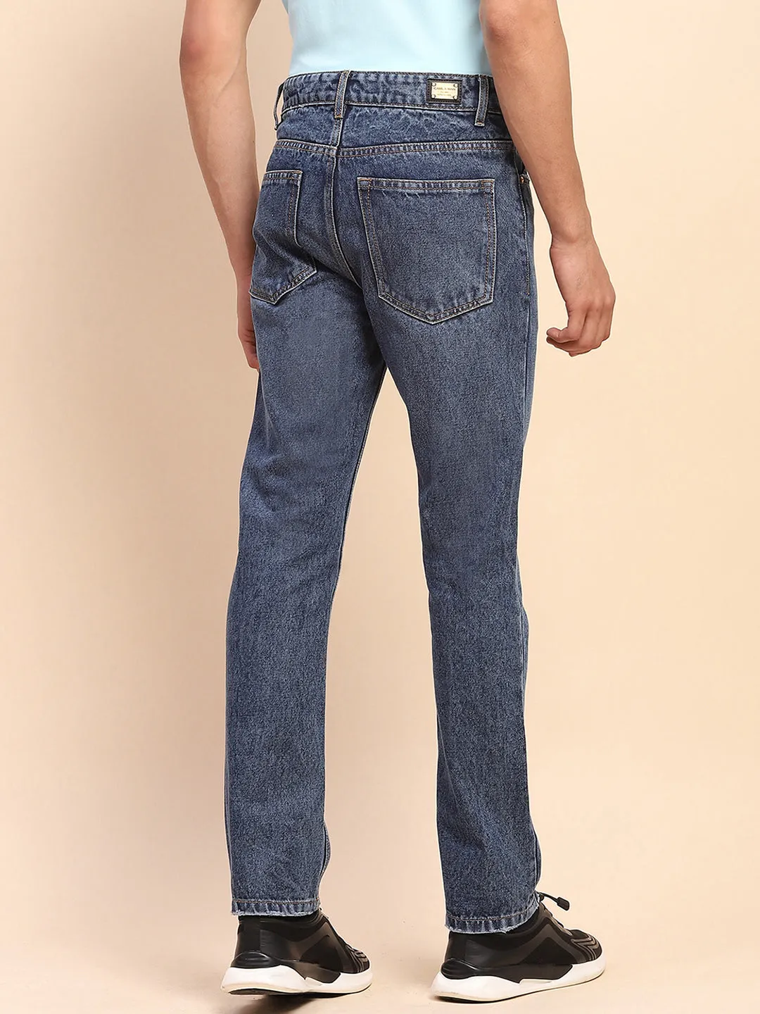 Camla Barcelona Cotton Whiskered Stone Wash Blue Denim