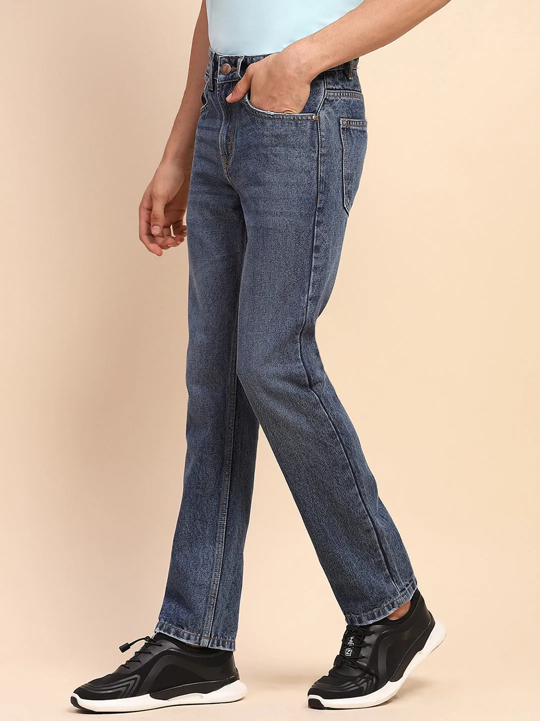 Camla Barcelona Cotton Whiskered Stone Wash Blue Denim