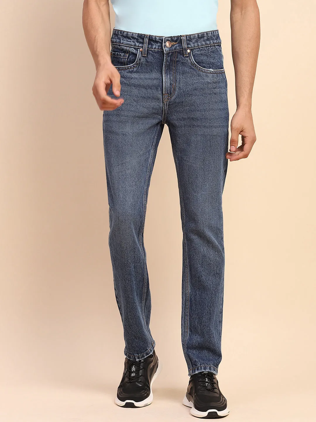 Camla Barcelona Cotton Whiskered Stone Wash Blue Denim