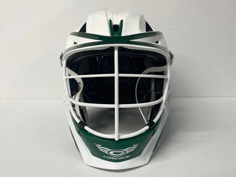 Cascade XRS Pro with QuikClips Field Lacrosse Helmet White/Green