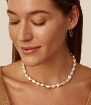 Chan Luu Keshi Pearl Cobra Necklace