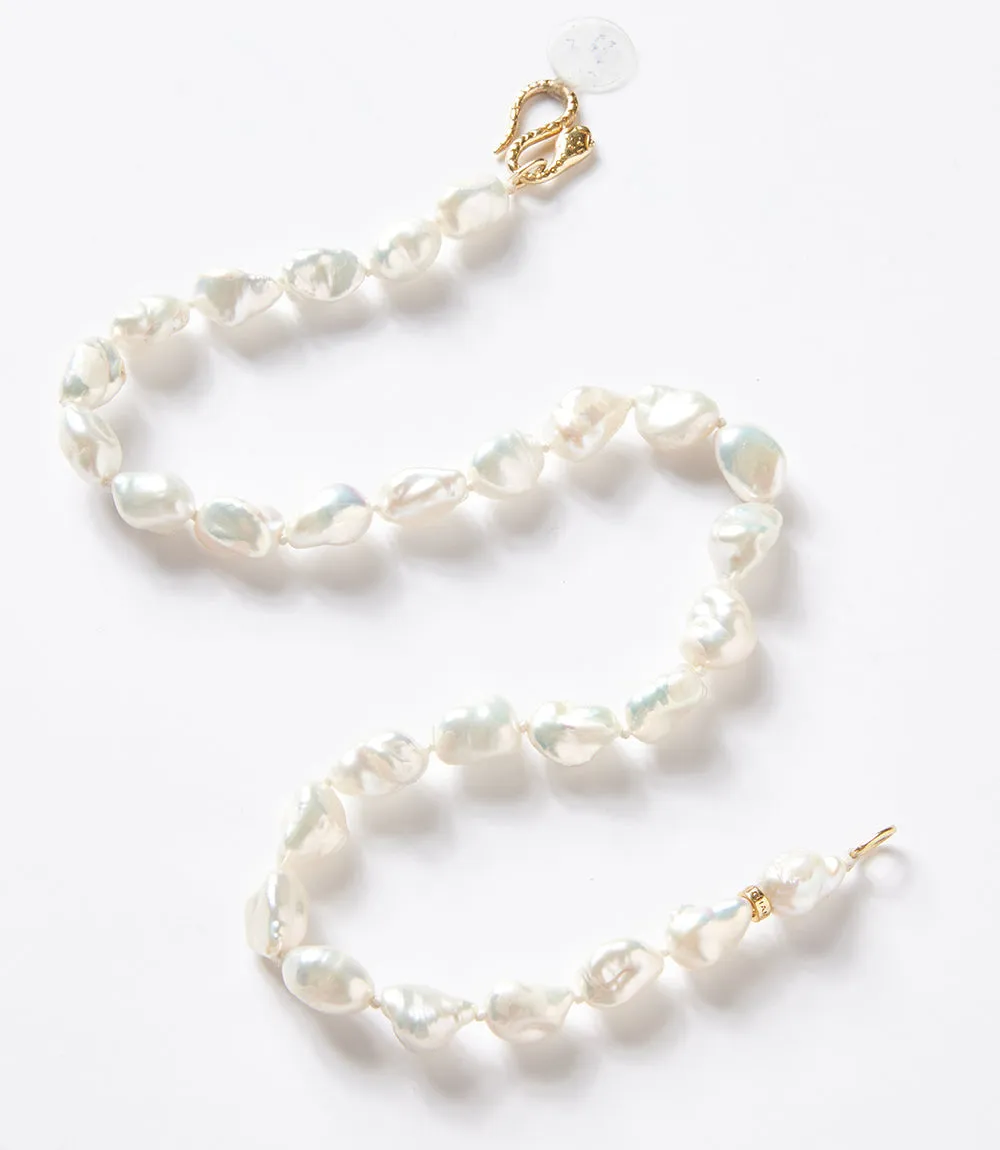Chan Luu Keshi Pearl Cobra Necklace