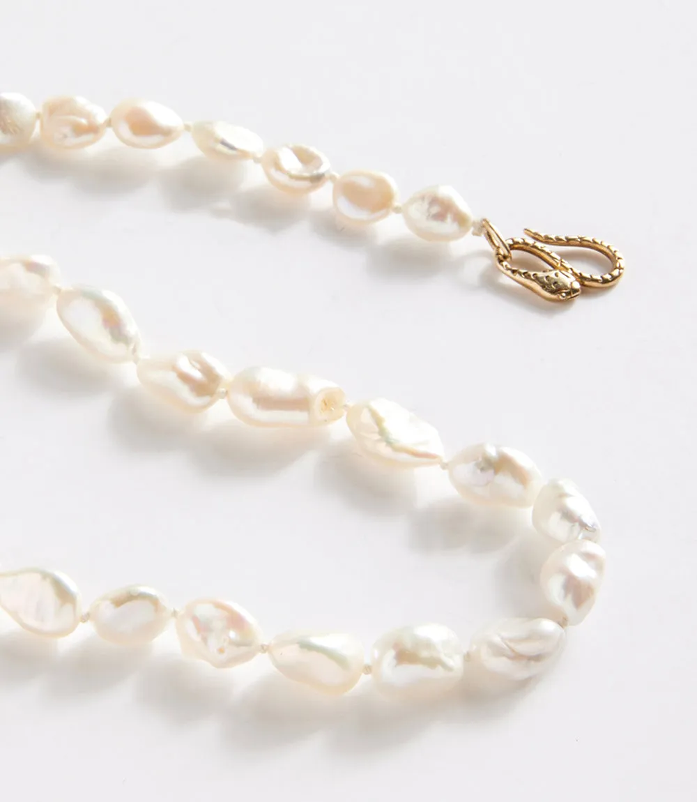 Chan Luu Keshi Pearl Cobra Necklace
