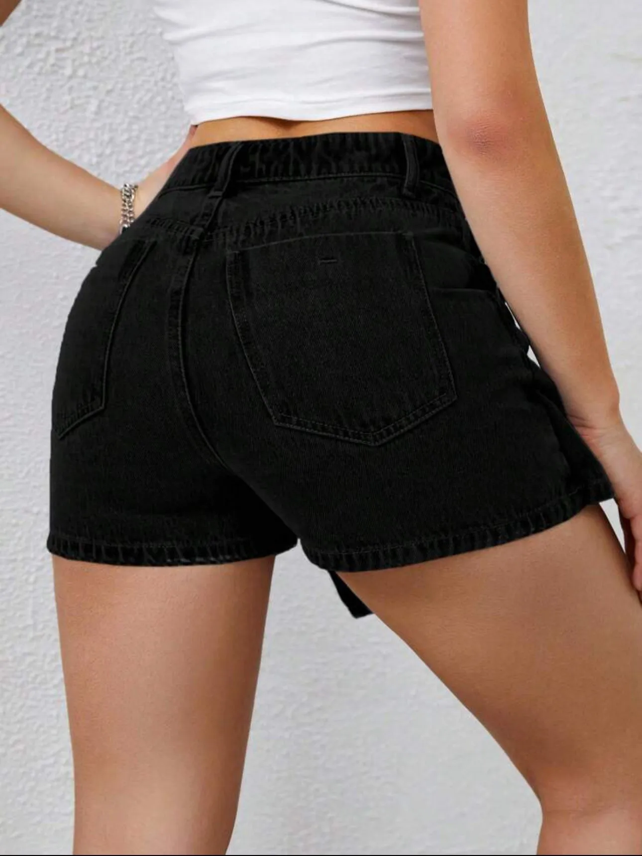 Cherry Denim Skort