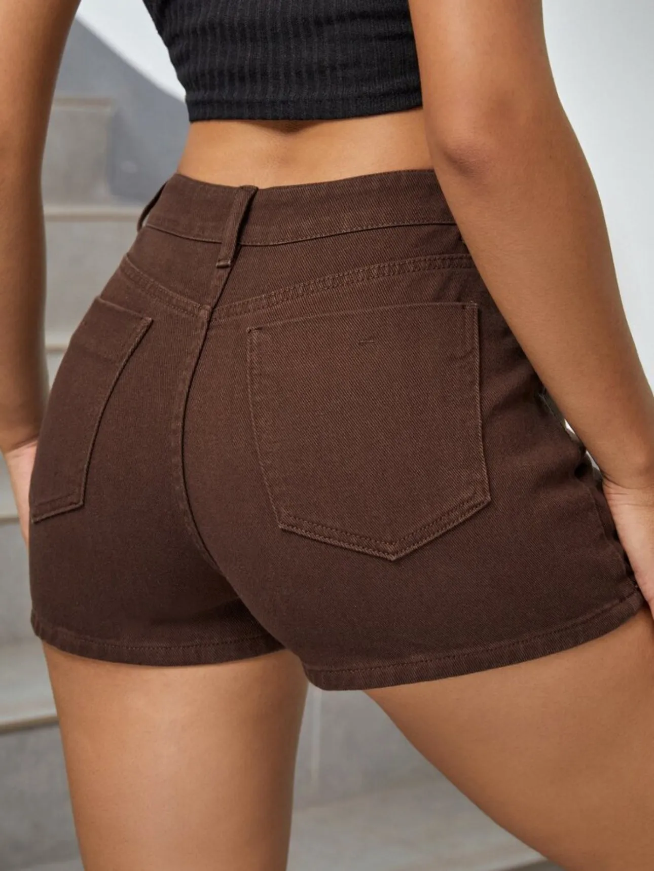 Cherry Denim Skort