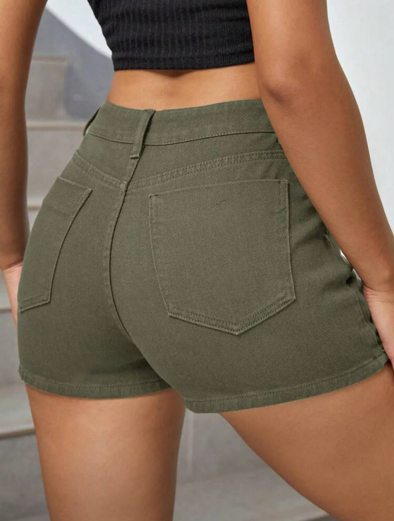 Cherry Denim Skort