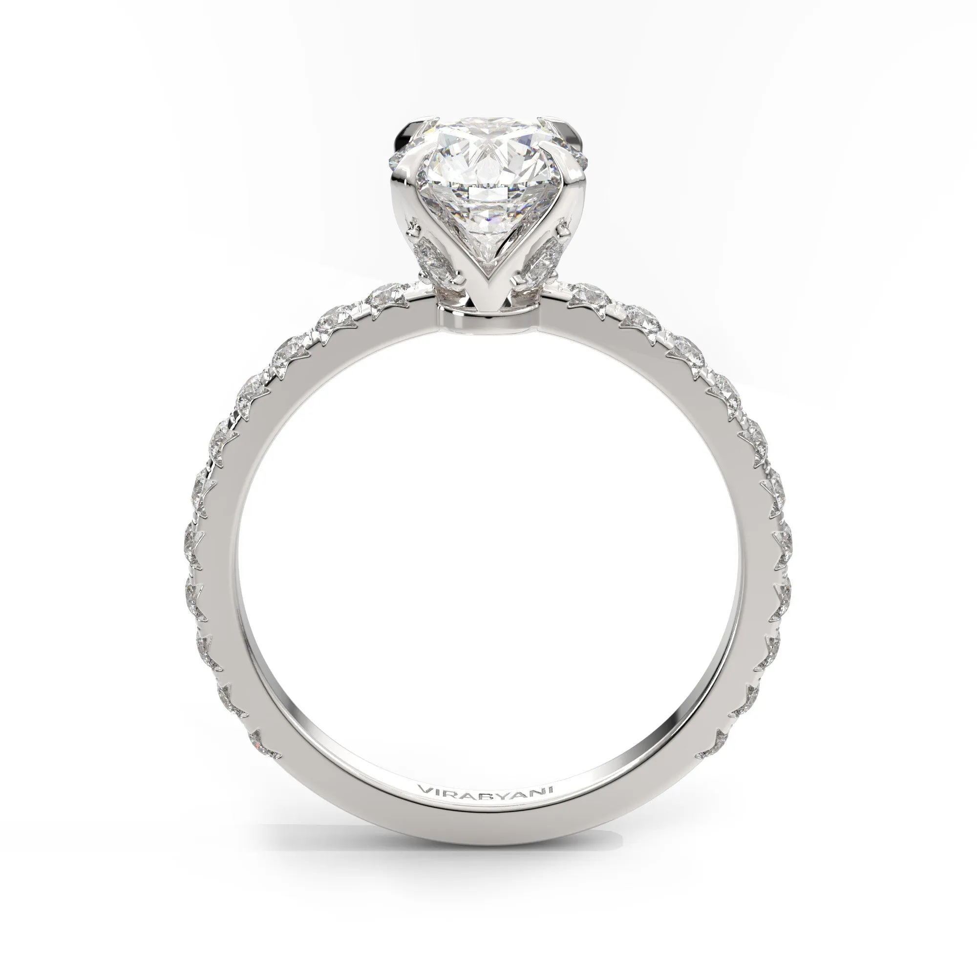 Chiara Round Lab Grown Diamond Engagement Ring IGI Certified